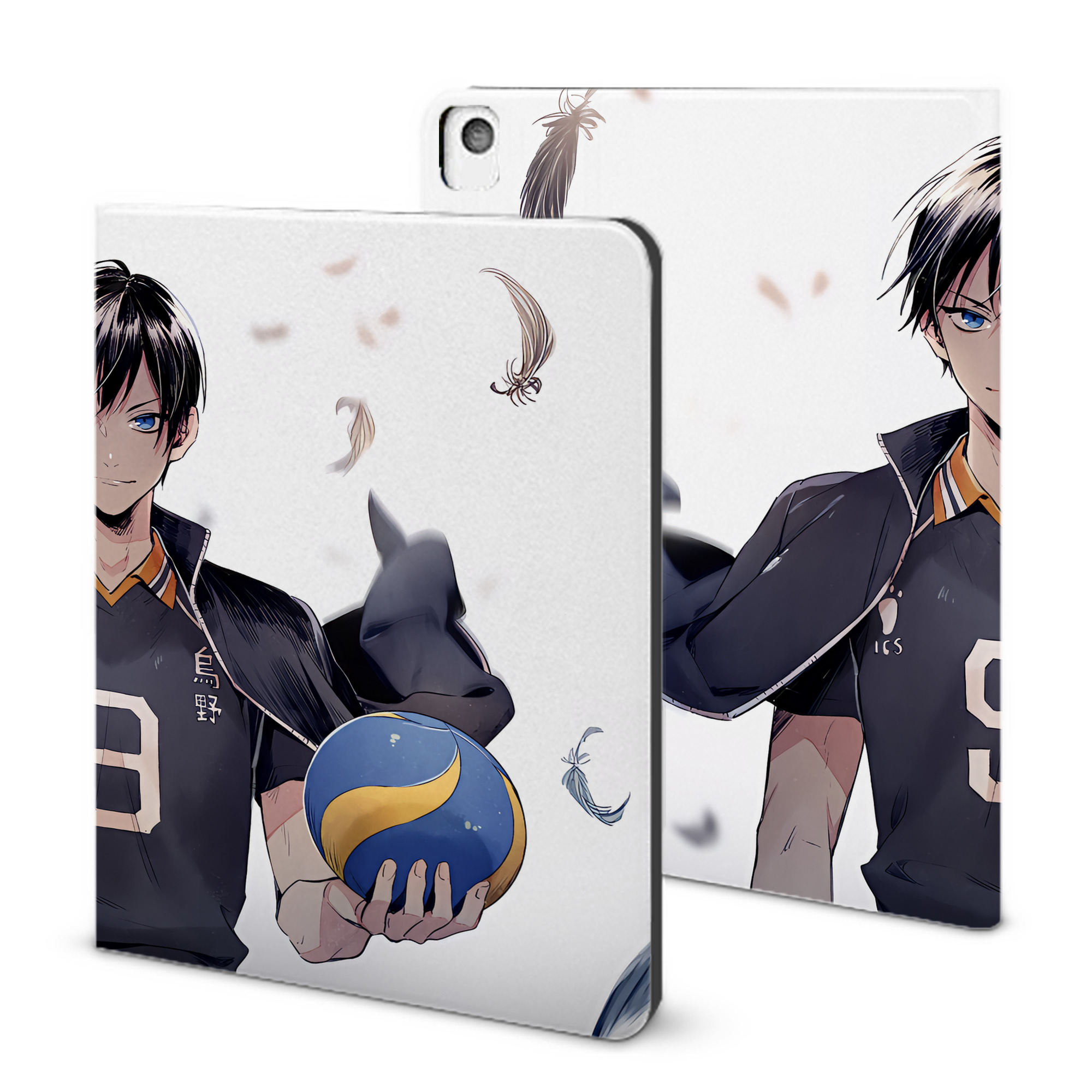 （画像用） ハイキュー!! Haikyu!! IPadケース ペンホルダー付き ブックスタイルデザイン
